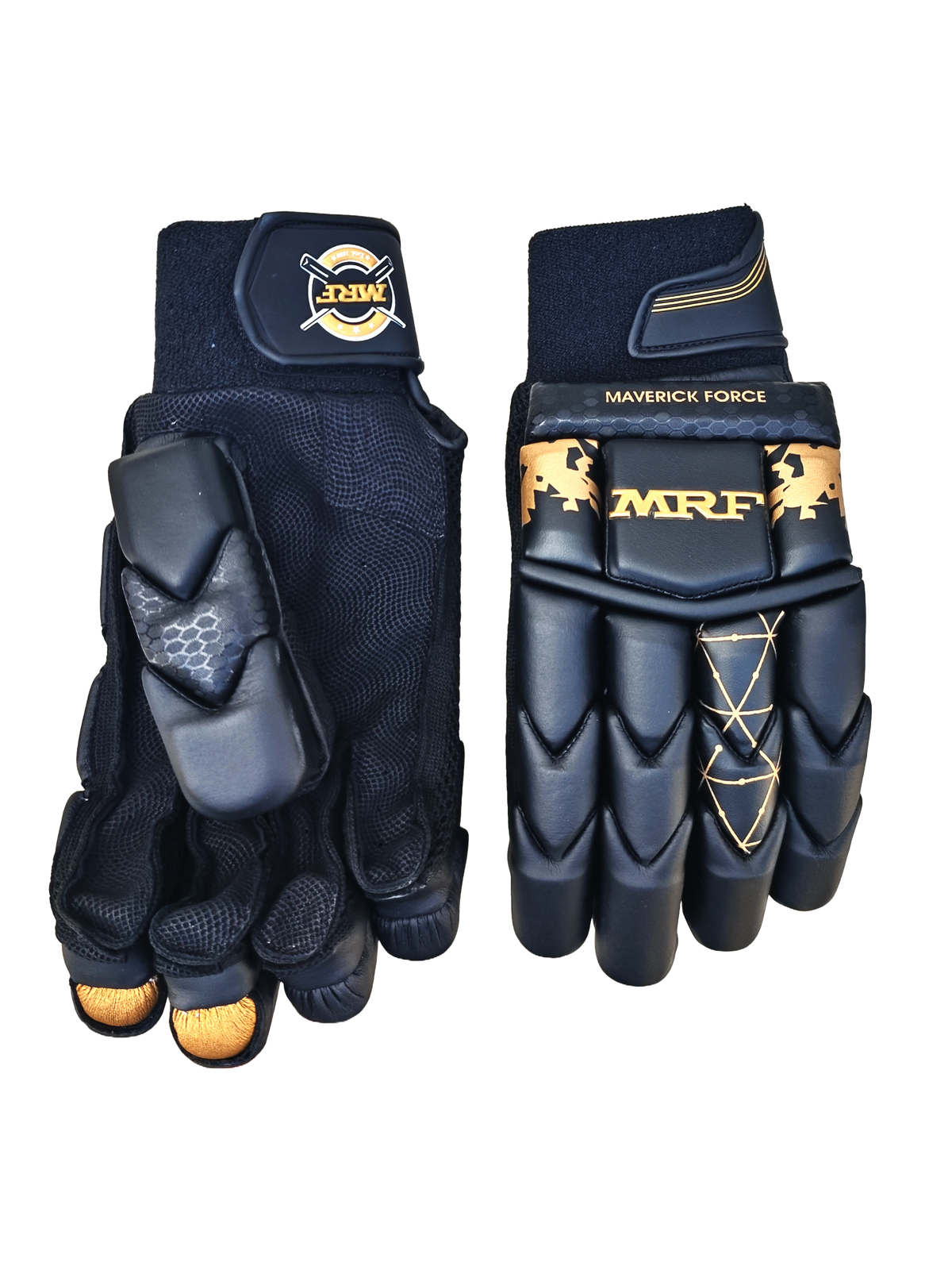 MRF Maverick Force Black Batting Gloves